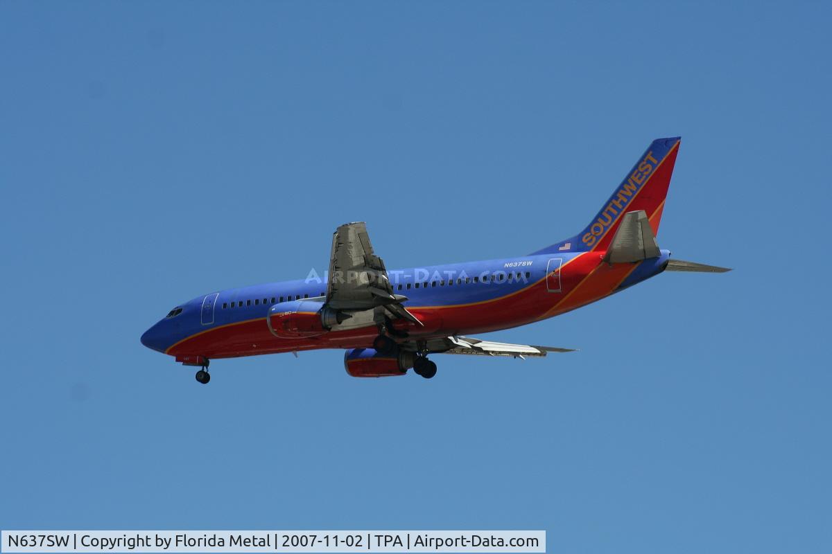 N637SW, 1996 Boeing 737-3H4 C/N 27710, Southwest