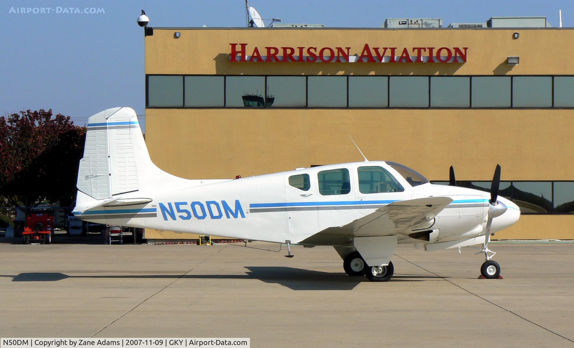 N50DM, 1960 Beech B95 Travel Air C/N TD-332, At Arlington Municipal