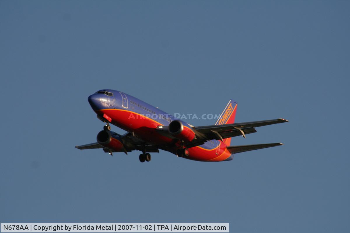 N678AA, 1986 Boeing 737-3A4 C/N 23290, Southwest