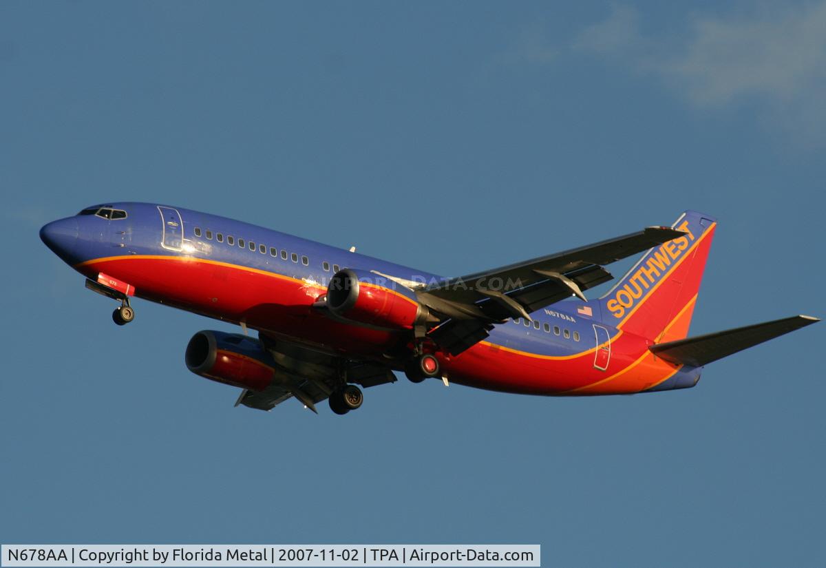 N678AA, 1986 Boeing 737-3A4 C/N 23290, Southwest
