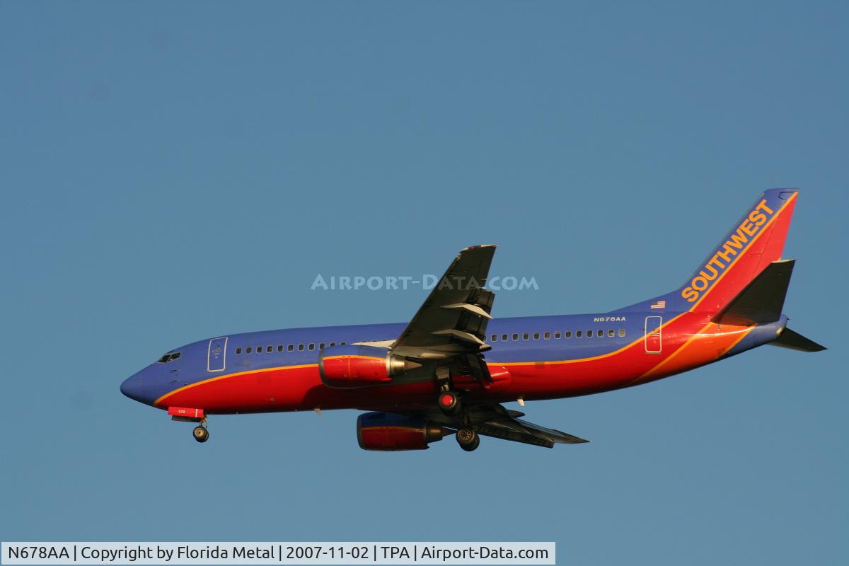 N678AA, 1986 Boeing 737-3A4 C/N 23290, Southwest