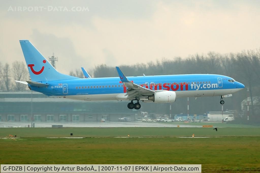 G-FDZB, 2007 Boeing 737-8K5 C/N 35131, ThomsonFly