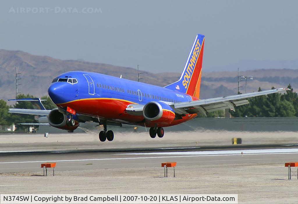 N374SW, 1993 Boeing 737-3H4 C/N 26582, Southwest Airlines / 1993 Boeing 737-3H4