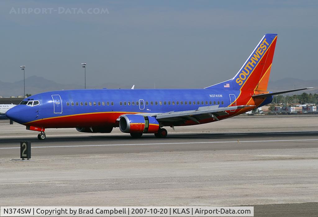 N374SW, 1993 Boeing 737-3H4 C/N 26582, Southwest Airlines / 1993 Boeing 737-3H4