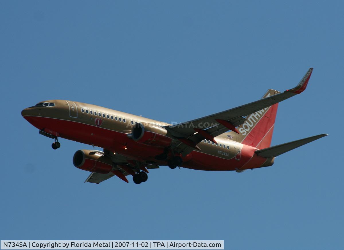 N734SA, 1999 Boeing 737-7H4 C/N 27866, Southwest