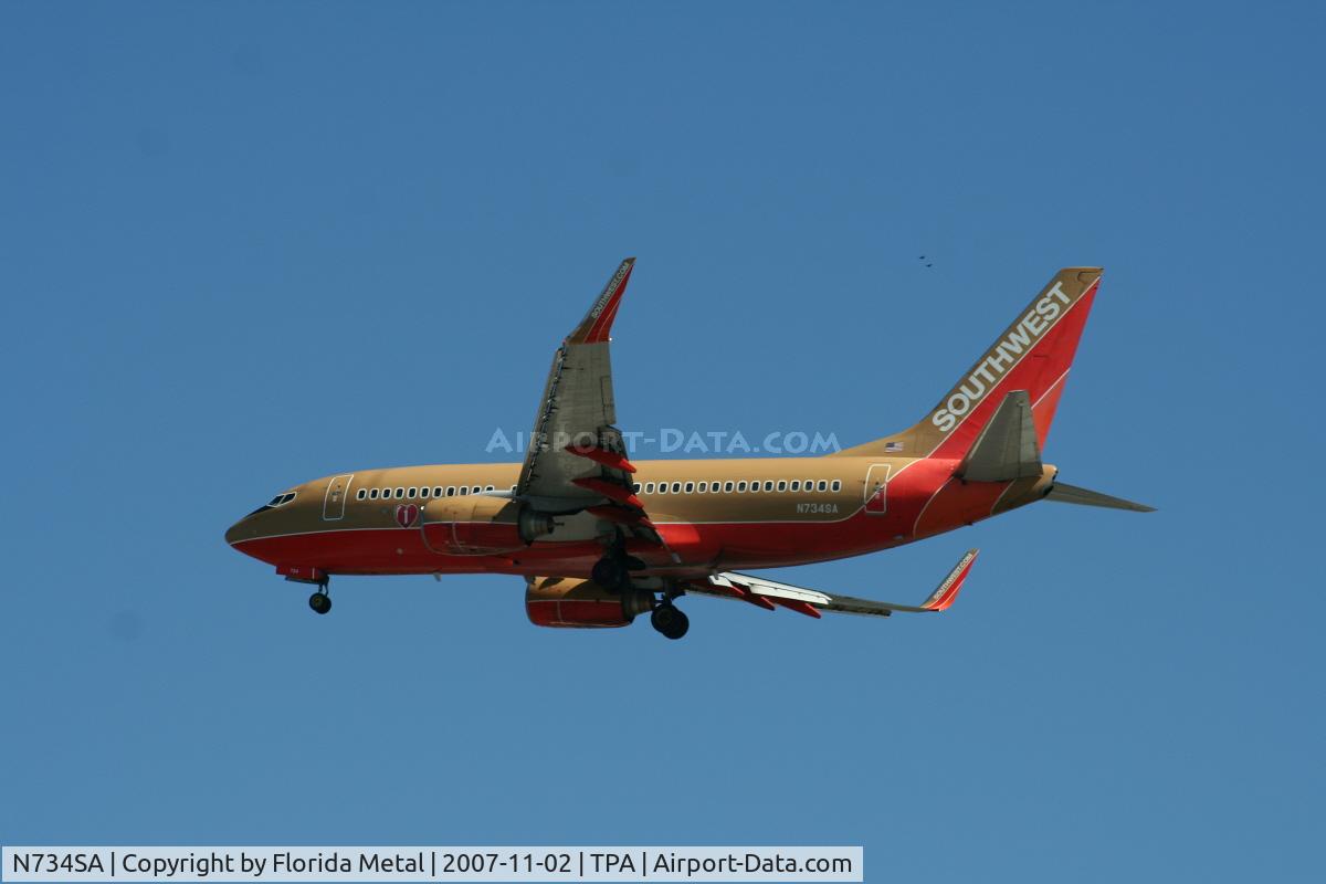 N734SA, 1999 Boeing 737-7H4 C/N 27866, Southwest