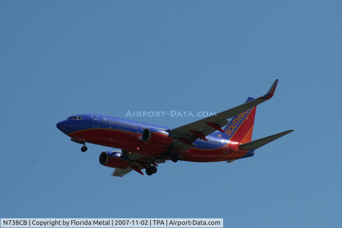 N738CB, 1999 Boeing 737-7H4 C/N 27870, Southwest