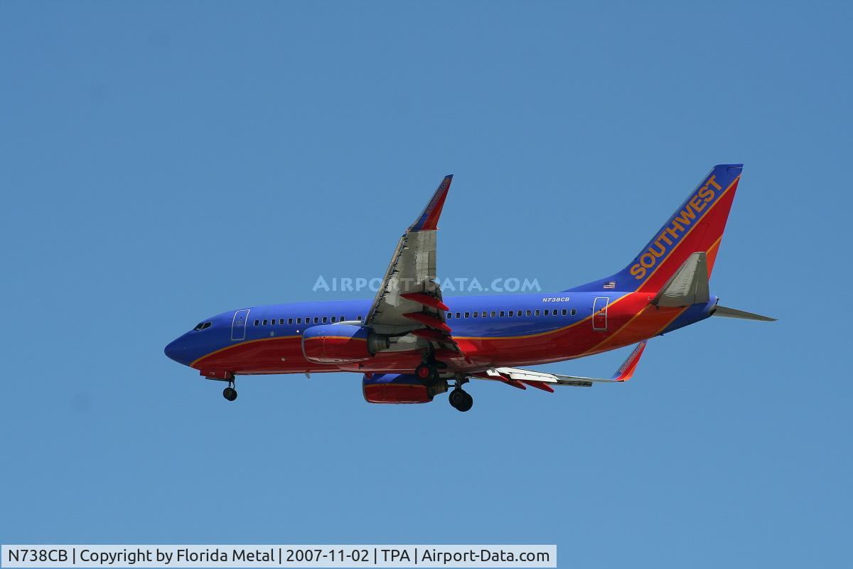 N738CB, 1999 Boeing 737-7H4 C/N 27870, Southwest