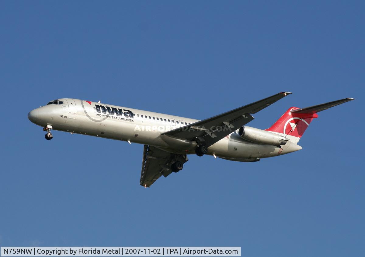 N759NW, 1968 Douglas DC-9-41 C/N 47287, Northwest