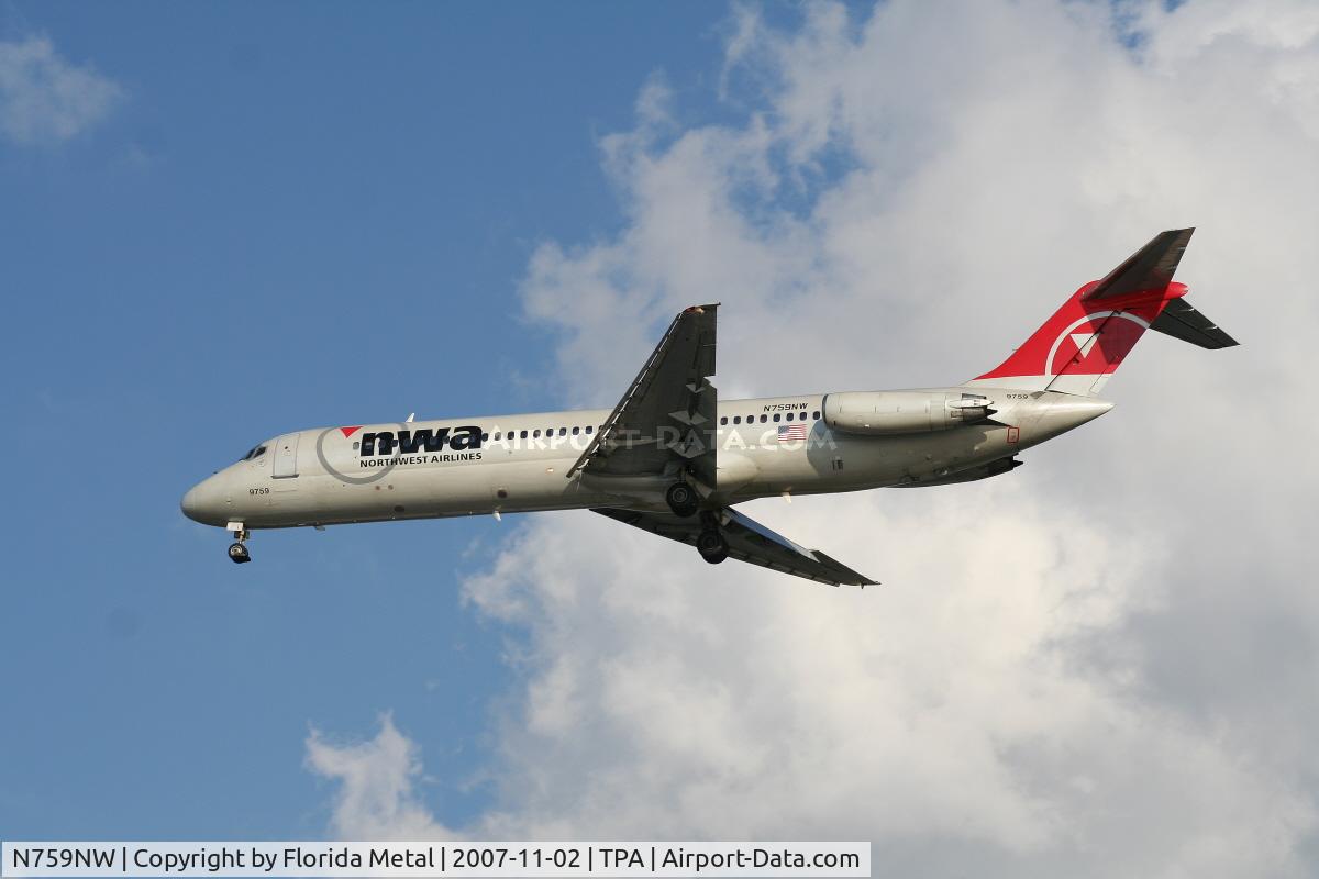 N759NW, 1968 Douglas DC-9-41 C/N 47287, Northwest