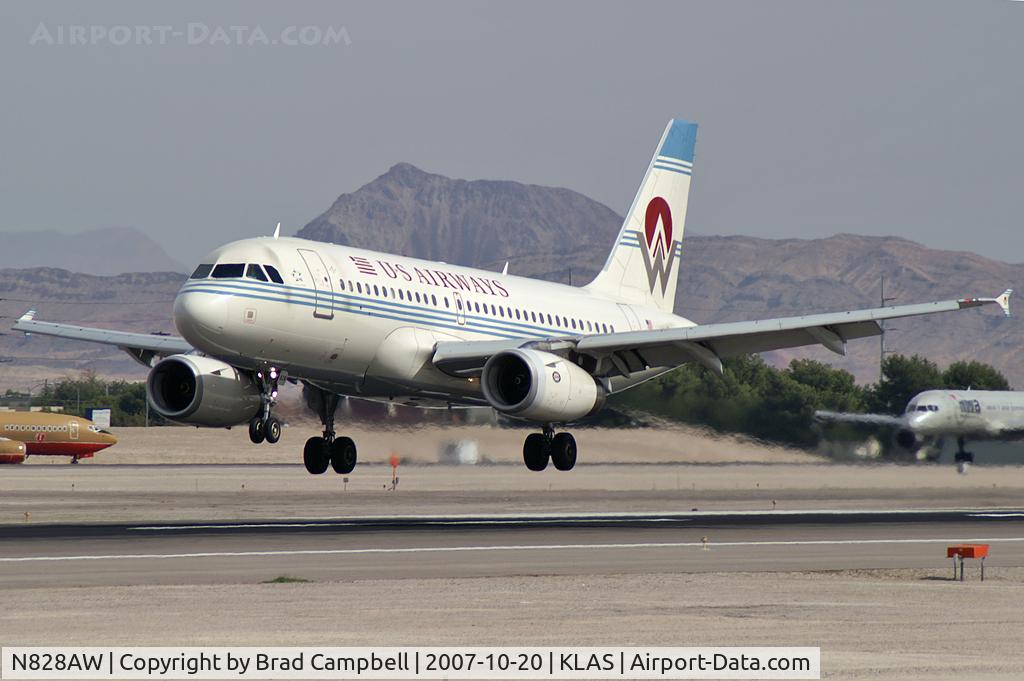 N828AW, 2001 Airbus A319-132 C/N 1552, US Airways - 'Retro' / Airbus Industrie A319-132