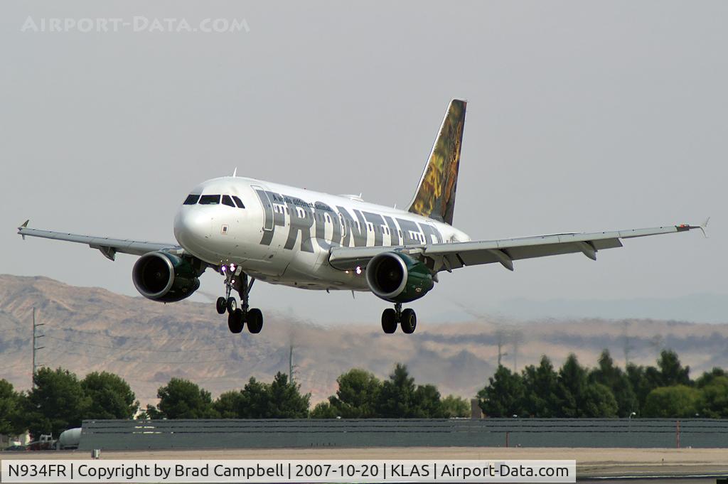 N934FR, 2004 Airbus A319-111 C/N 2287, Frontier Airlines / 2004 Airbus A319-111 - 'Lynx Cub'