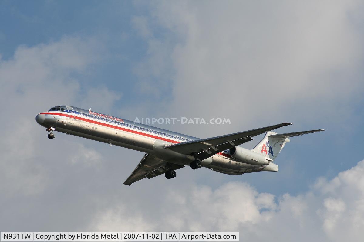 N931TW, 1987 McDonnell Douglas MD-83 (DC-9-83) C/N 49527, American