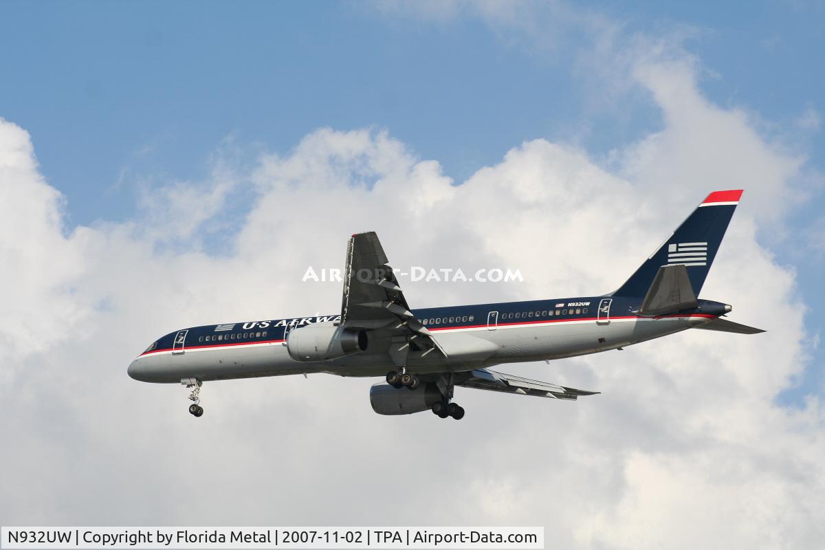 N932UW, 1993 Boeing 757-2B7 C/N 27198, US Airways