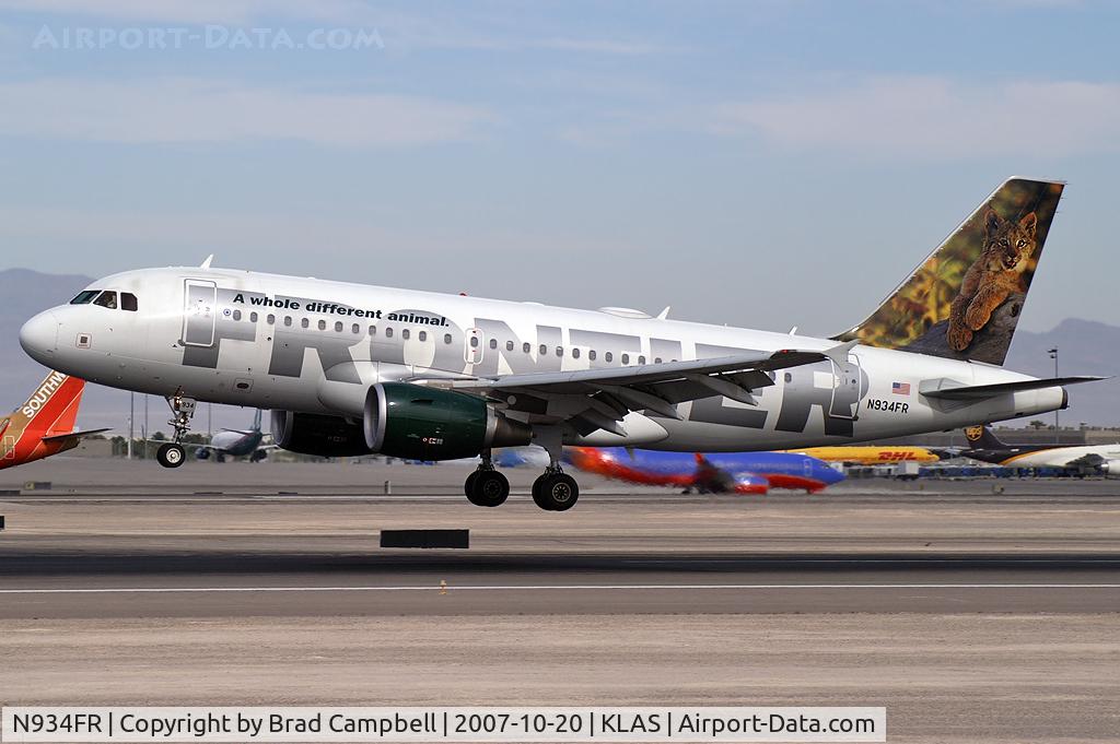 N934FR, 2004 Airbus A319-111 C/N 2287, Frontier Airlines / 2004 Airbus A319-111 - 'Lynx Cub'