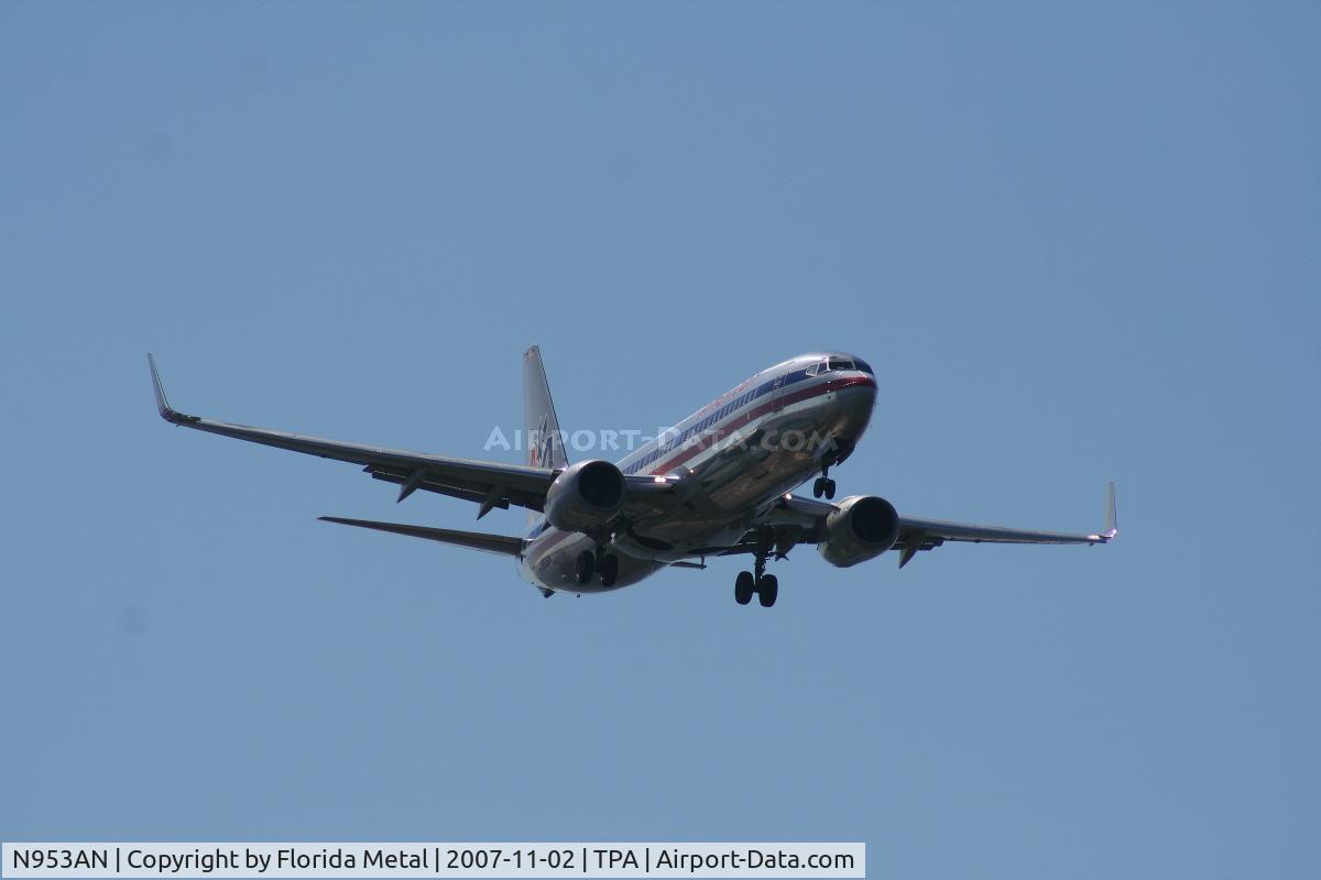 N953AN, 2001 Boeing 737-823 C/N 29539, American