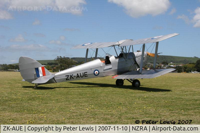 ZK-AUE, De Havilland New Zealand DH-82A Tiger Moth C/N DHNZ15, M V Ryan, Waharoa