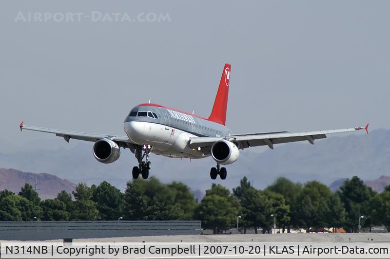 N314NB, 2000 Airbus A319-114 C/N 1191, Northwest Airlines / 2000 Airbus Industrie A319-114
