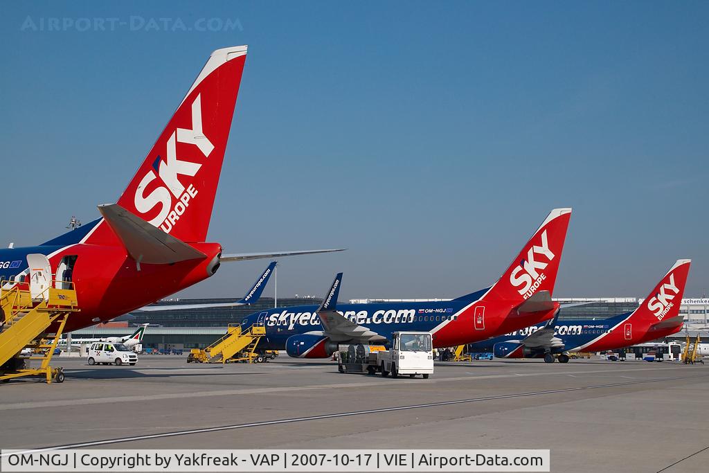 OM-NGJ, 2007 Boeing 737-76N C/N 34755, Sky Europe Boeing 737-700