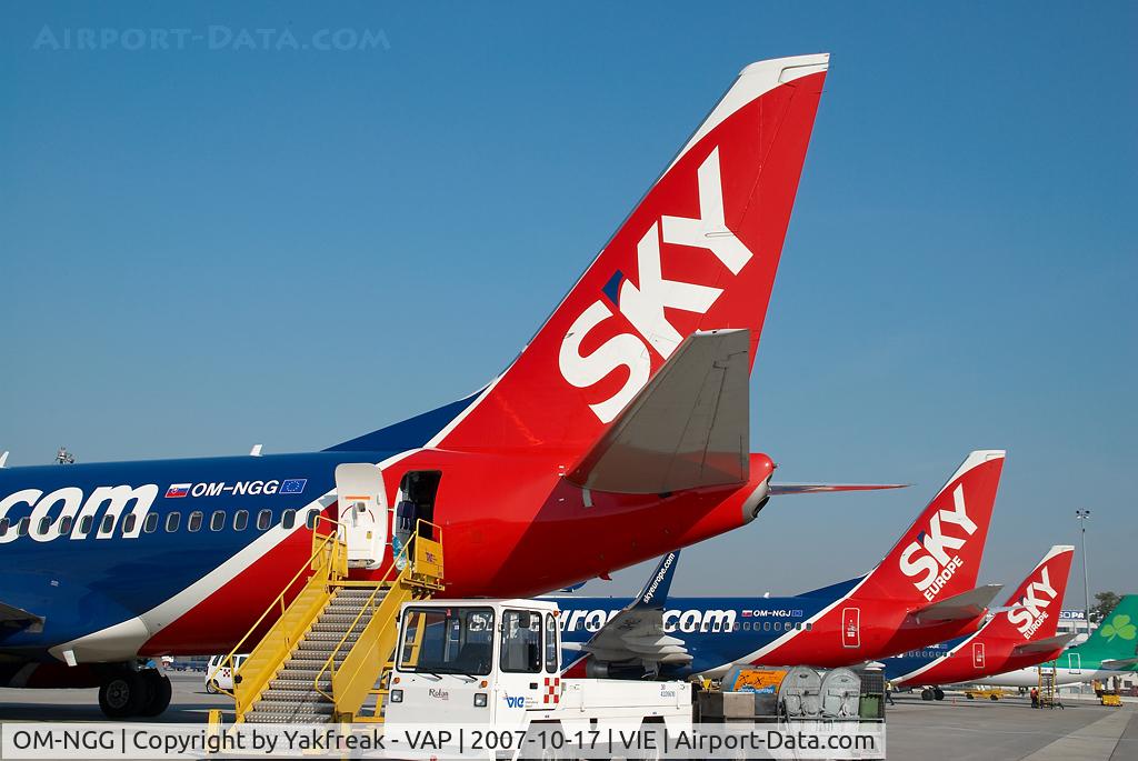 OM-NGG, 2007 Boeing 737-76N C/N 34753, Sky Europe Boeing 737-700