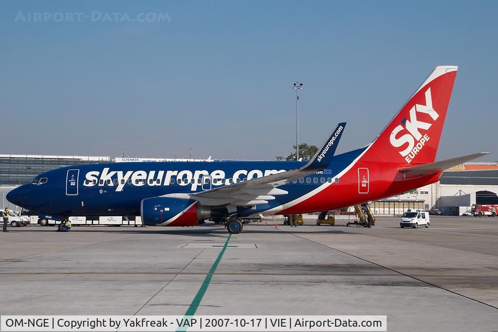 OM-NGE, 2006 Boeing 737-76N C/N 32676, Sky Europe Boeing 737-700