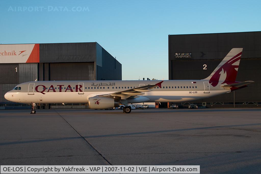 OE-LOS, 2001 Airbus A321-231 C/N 1487, Qatar Airways Airbus A321
