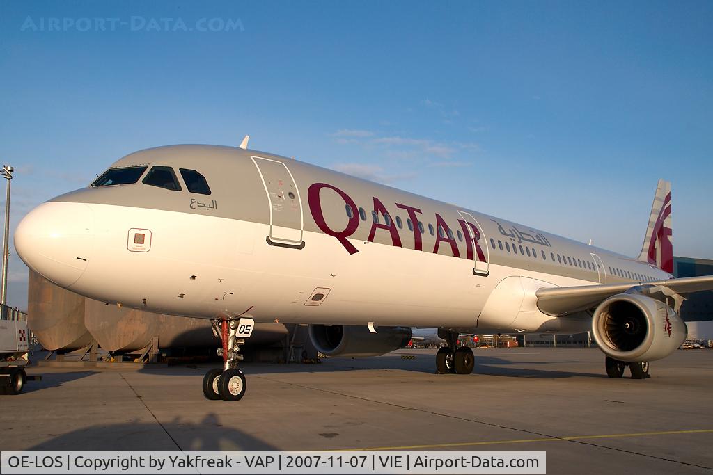 OE-LOS, 2001 Airbus A321-231 C/N 1487, Qatar Airways Airbus A321