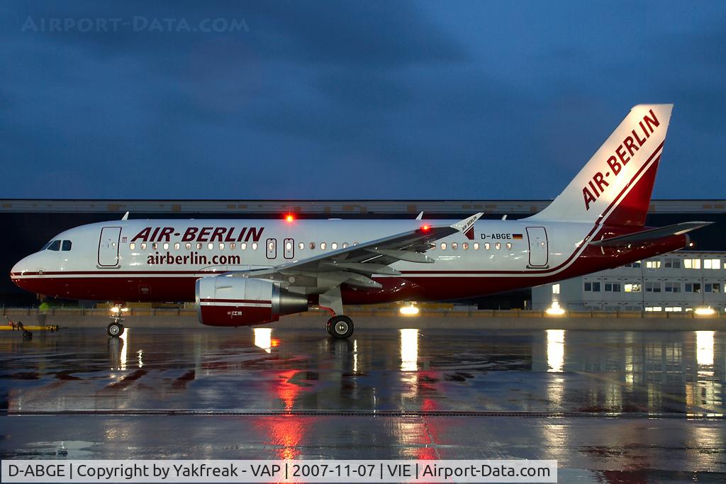 D-ABGE, 2007 Airbus A319-111 C/N 3139, Air Berlin Airbus A319