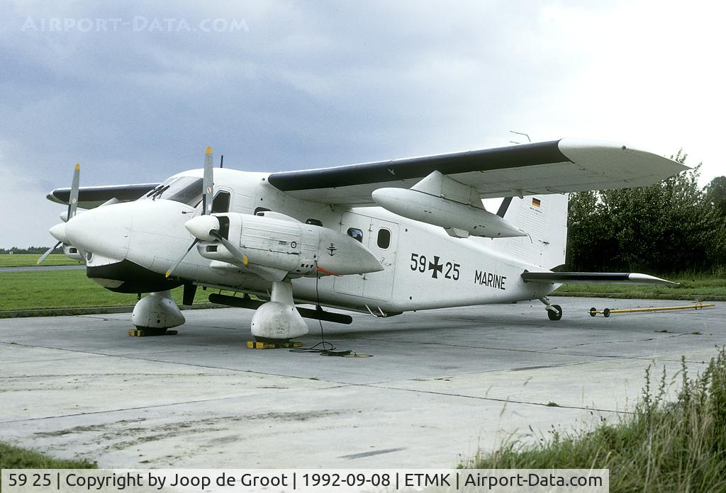 59 25, Dornier Do-28D-2M Skyservant C/N 4200, This Do-28 was used for environmental control. The SLAR can be seen underneath the fuselage.