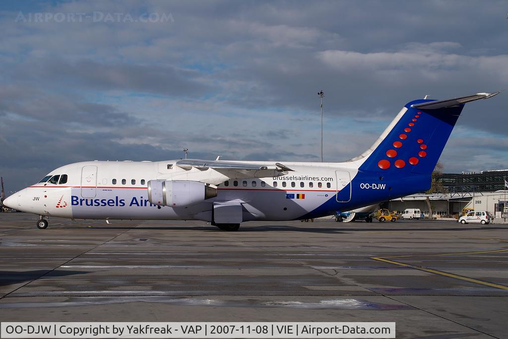 OO-DJW, 1996 British Aerospace Avro 146-RJ85 C/N E.2296, Brussels Airlines Bae146