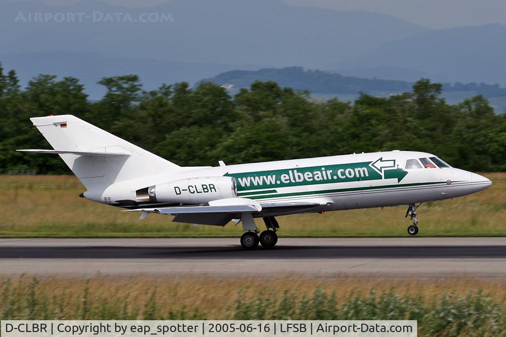 D-CLBR, 1966 Dassault Falcon 20C C/N 52, landing on rwy 16