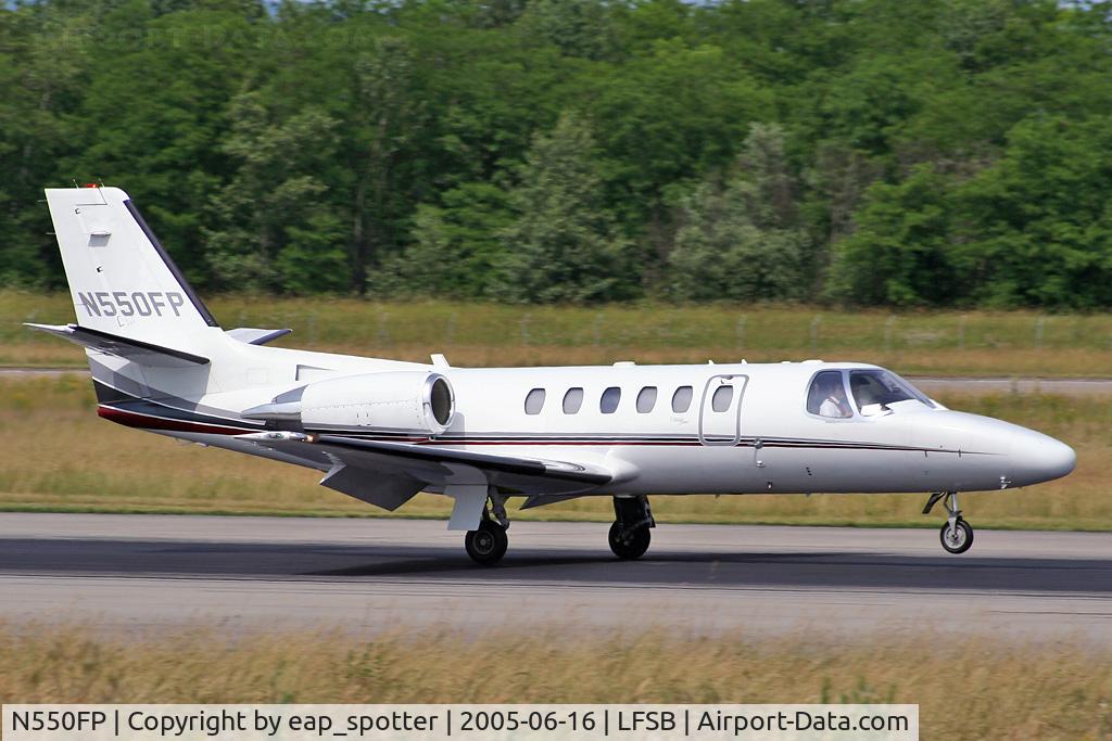 N550FP, 2002 Cessna 550 C/N 550-1024, landing rwy 16
