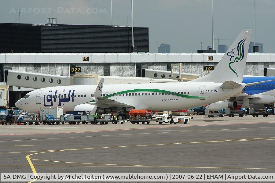 5A-DMG, 2006 Boeing 737-8GK C/N 34948/2074, Buraq Air