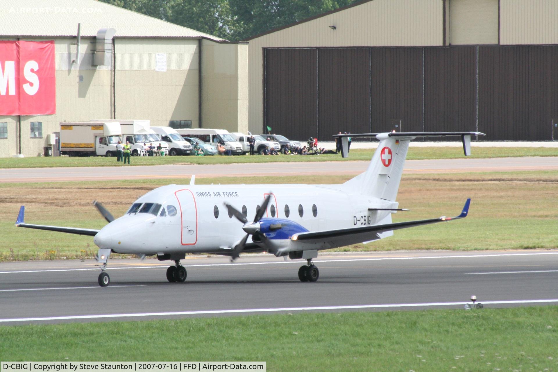 D-CBIG, 1997 Beech 1900D C/N UE-288, Royal International Air Tattoo 2007 (Note Swiss Air Force Markings)