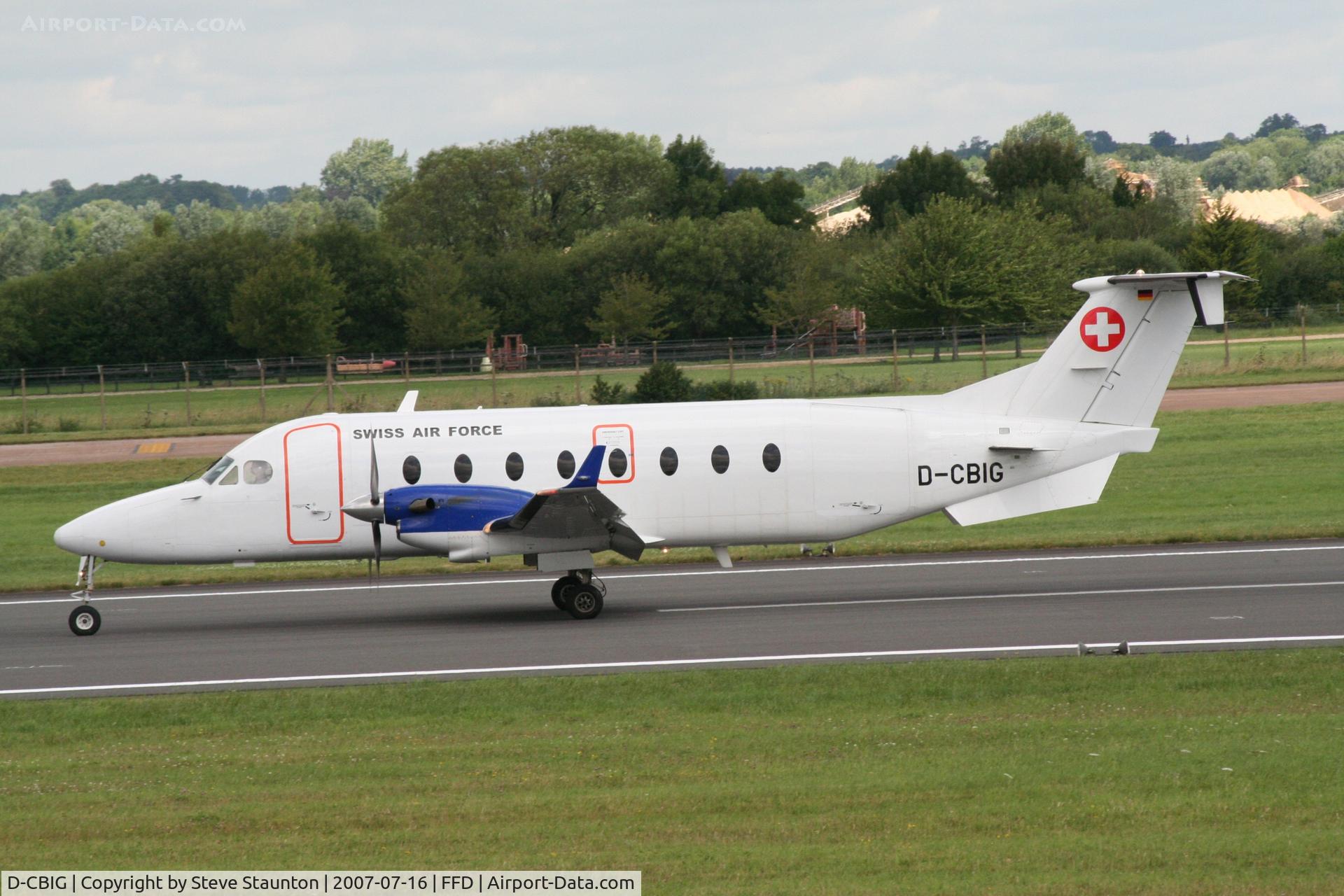D-CBIG, 1997 Beech 1900D C/N UE-288, Royal International Air Tattoo 2007 (Note Swiss Air Force Markings)