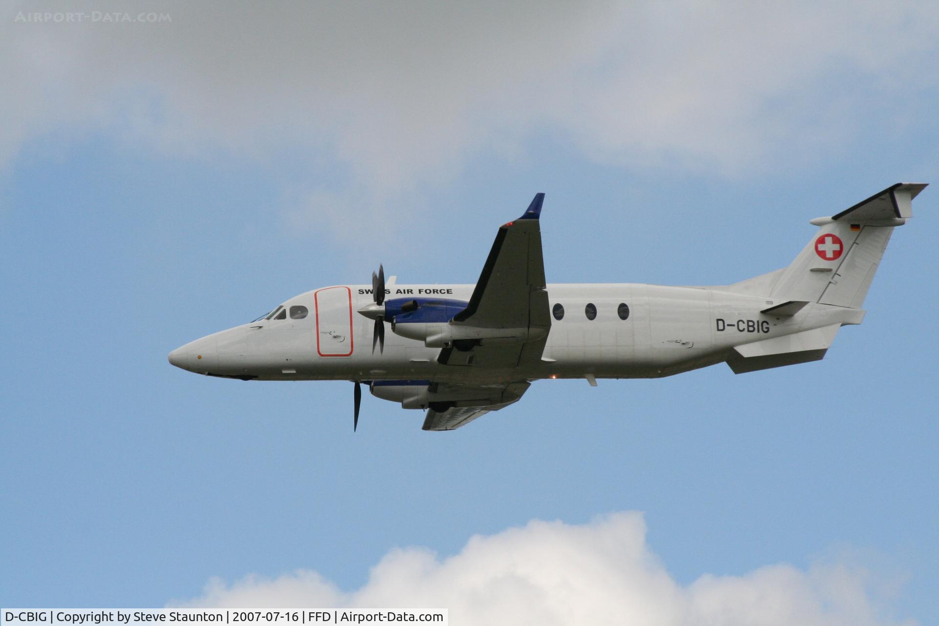 D-CBIG, 1997 Beech 1900D C/N UE-288, Royal International Air Tattoo 2007 (Note Swiss Air Force Markings)