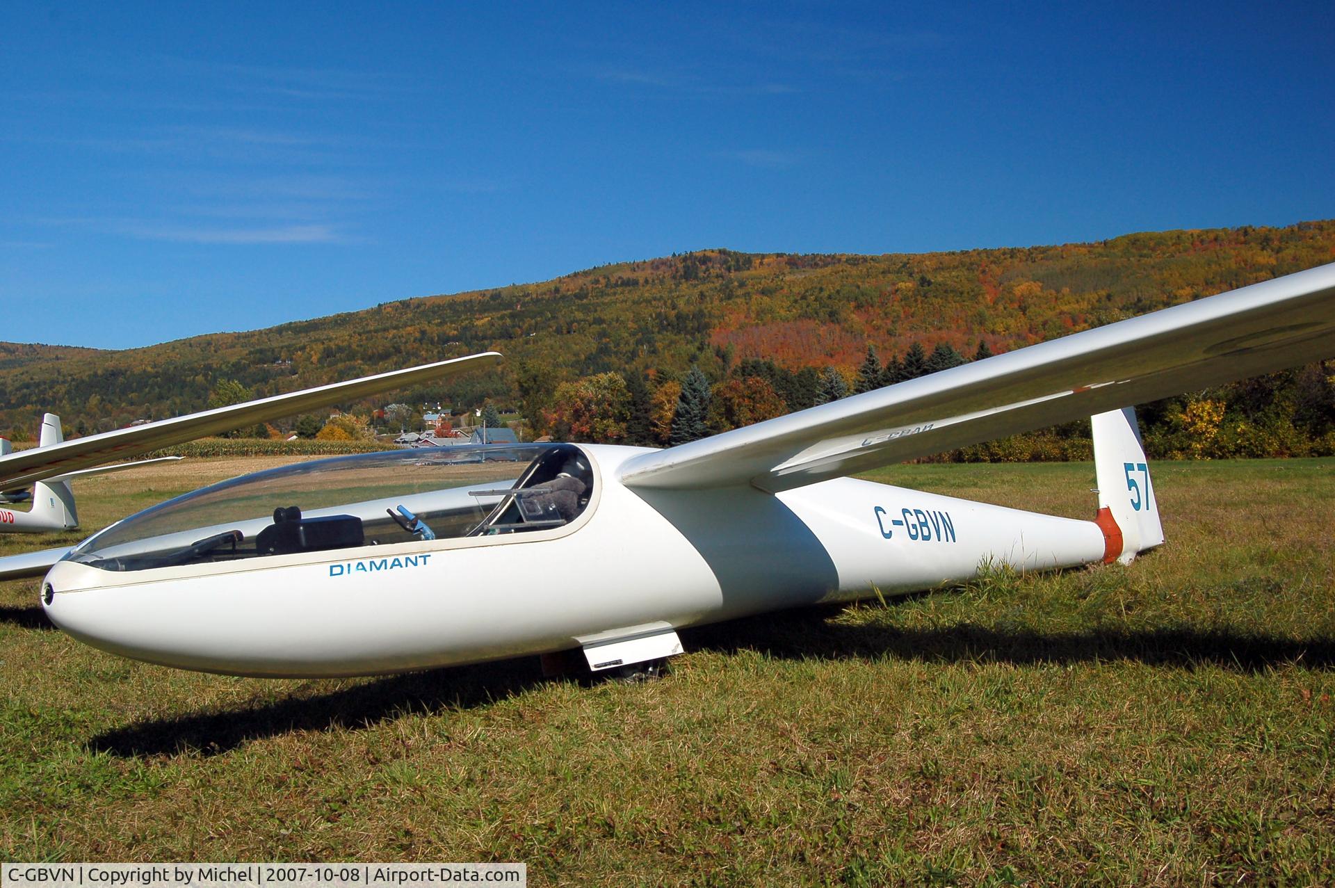 C-GBVN, 1968 Diamant DIAMANT 16.5, c/n 046, Planeur - Baie-St-Paul - QuÃ©bec -Canada