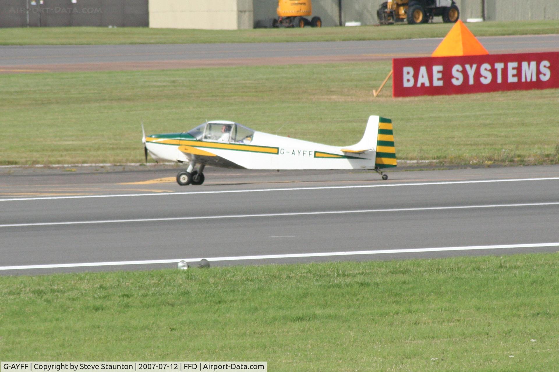 G-AYFF, 1971 Rollason Druine D-62B Condor C/N RAE/647, Royal International Air Tattoo 2007