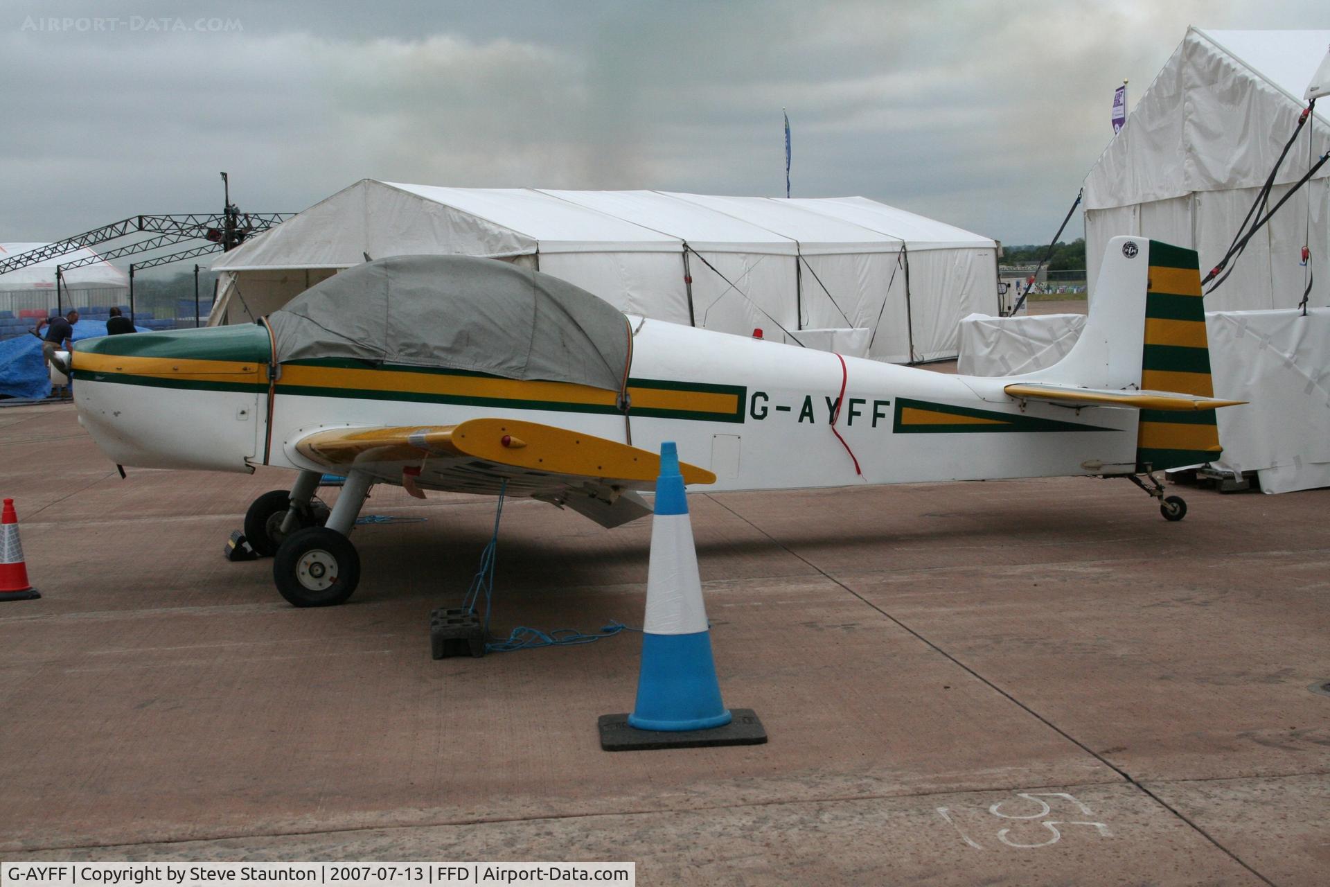 G-AYFF, 1971 Rollason Druine D-62B Condor C/N RAE/647, Royal International Air Tattoo 2007