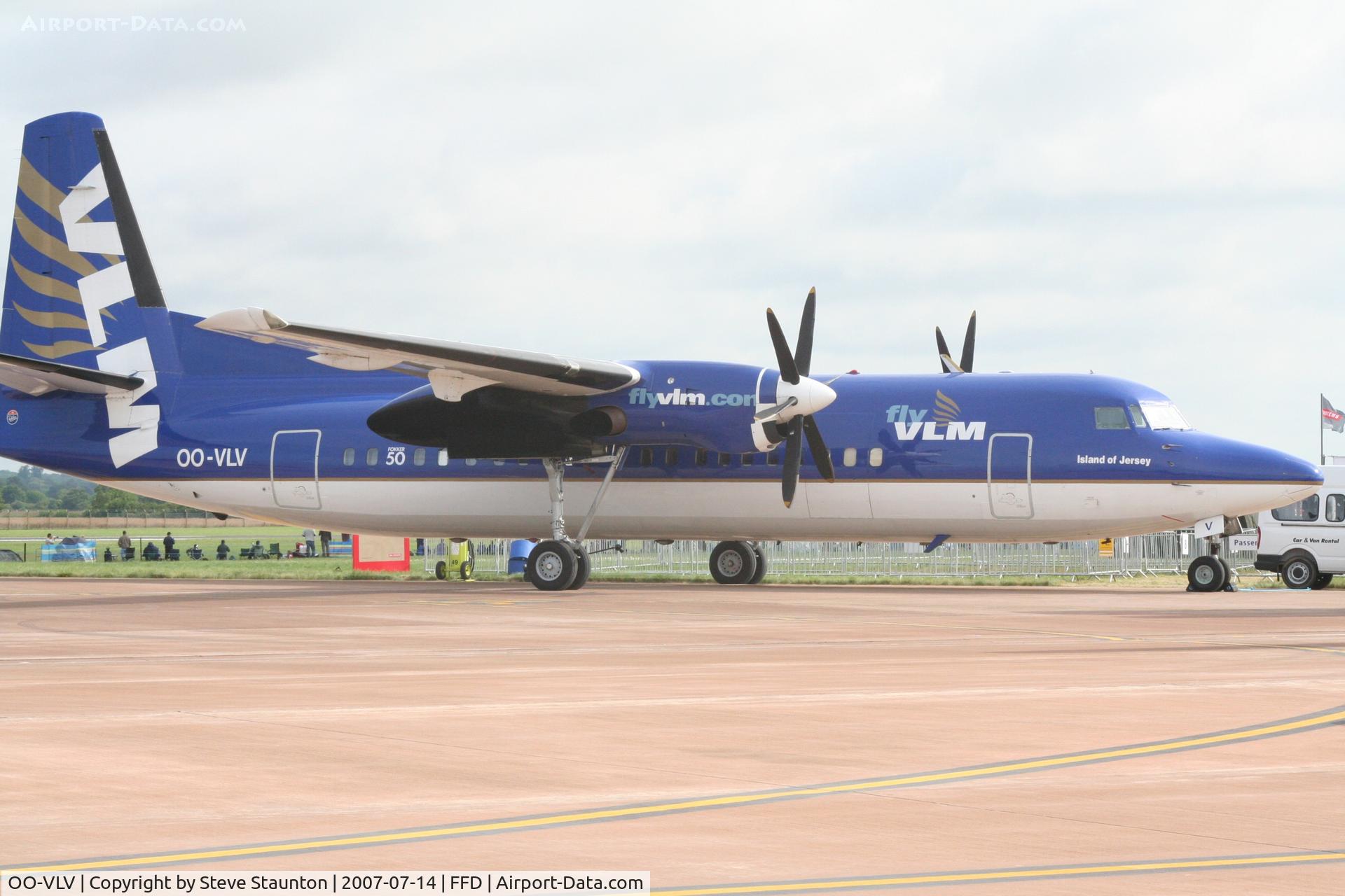 OO-VLV, 1989 Fokker 50 C/N 20160, Royal International Air Tattoo 2007