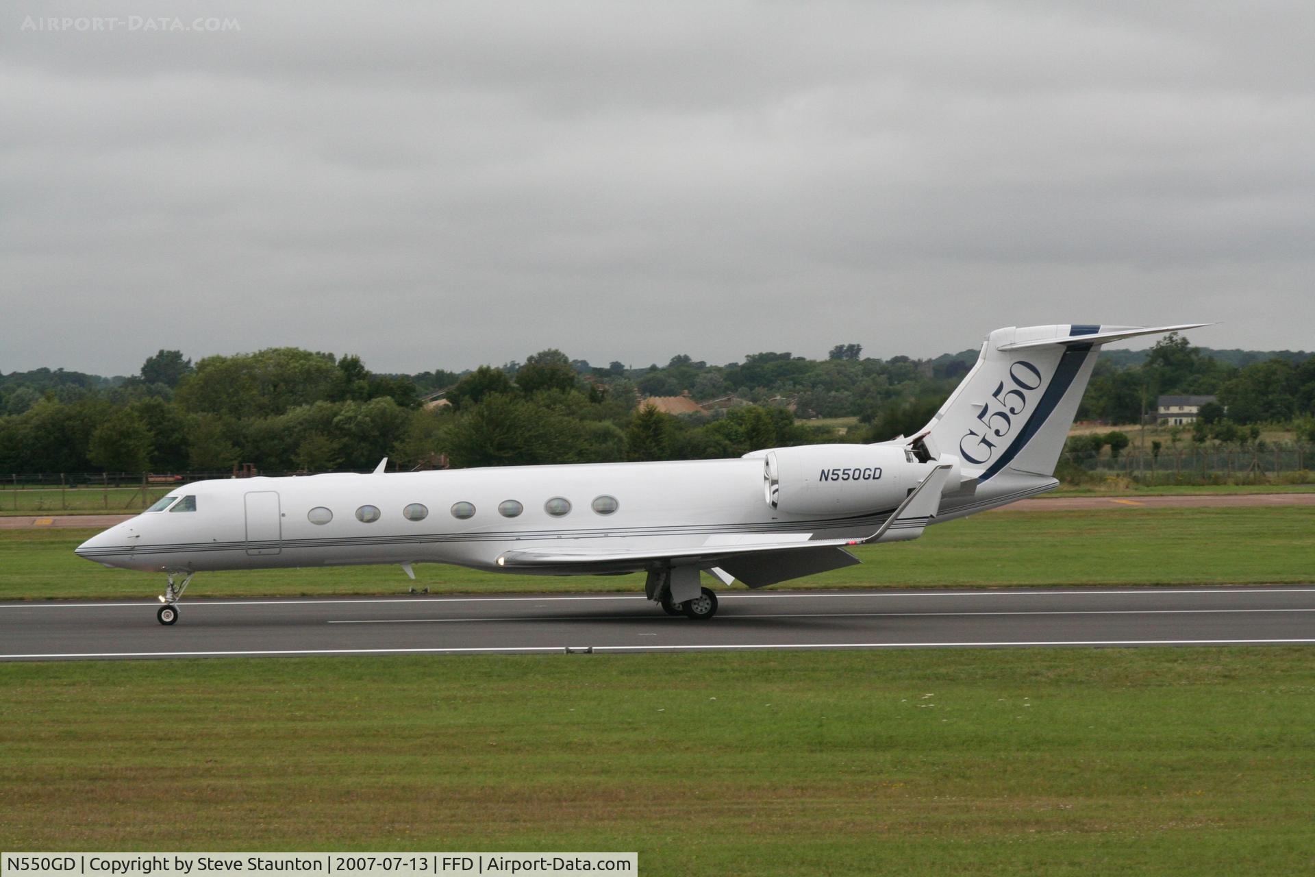 N550GD, 2008 Gulfstream Aerospace GV-SP (G550) C/N 5184, Royal International Air Tattoo 2007