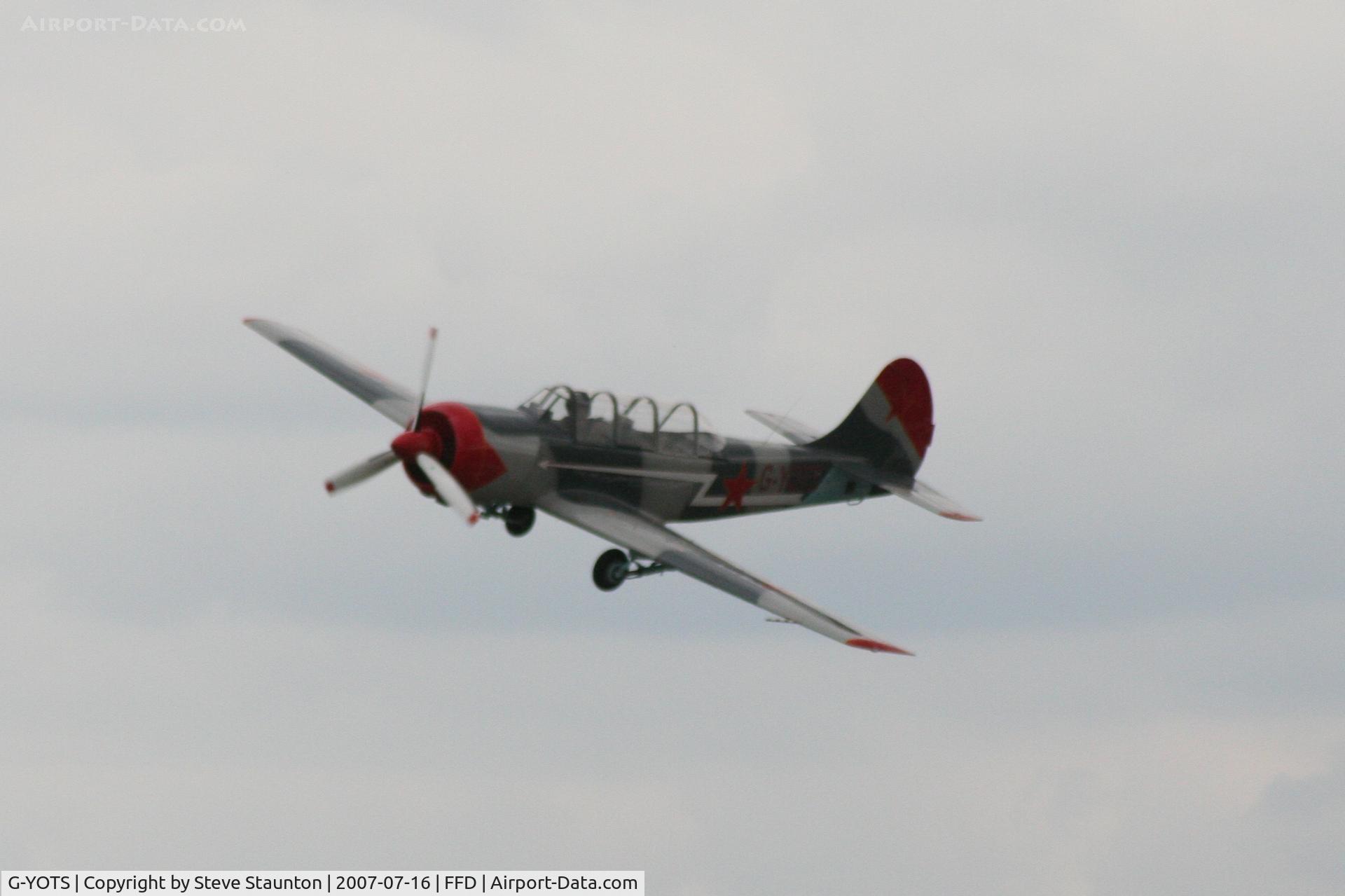 G-YOTS, 1990 Bacau Yak-52 C/N 9010308, Royal International Air Tattoo 2007