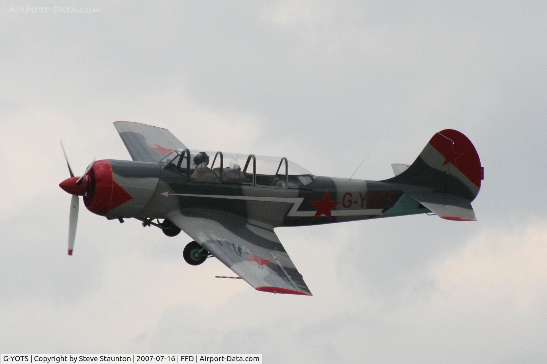 G-YOTS, 1990 Bacau Yak-52 C/N 9010308, Royal International Air Tattoo 2007