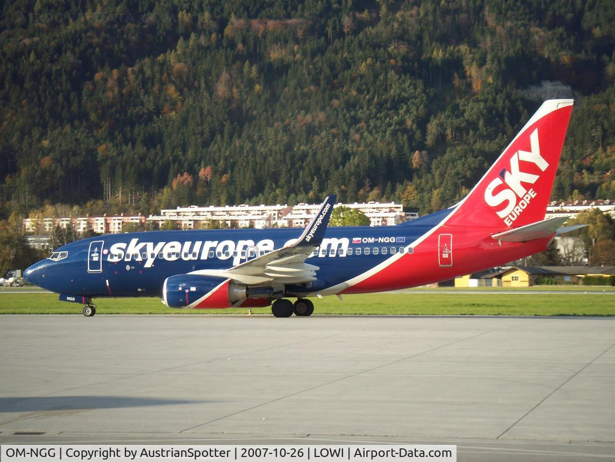 OM-NGG, 2007 Boeing 737-76N C/N 34753, Sky Europe