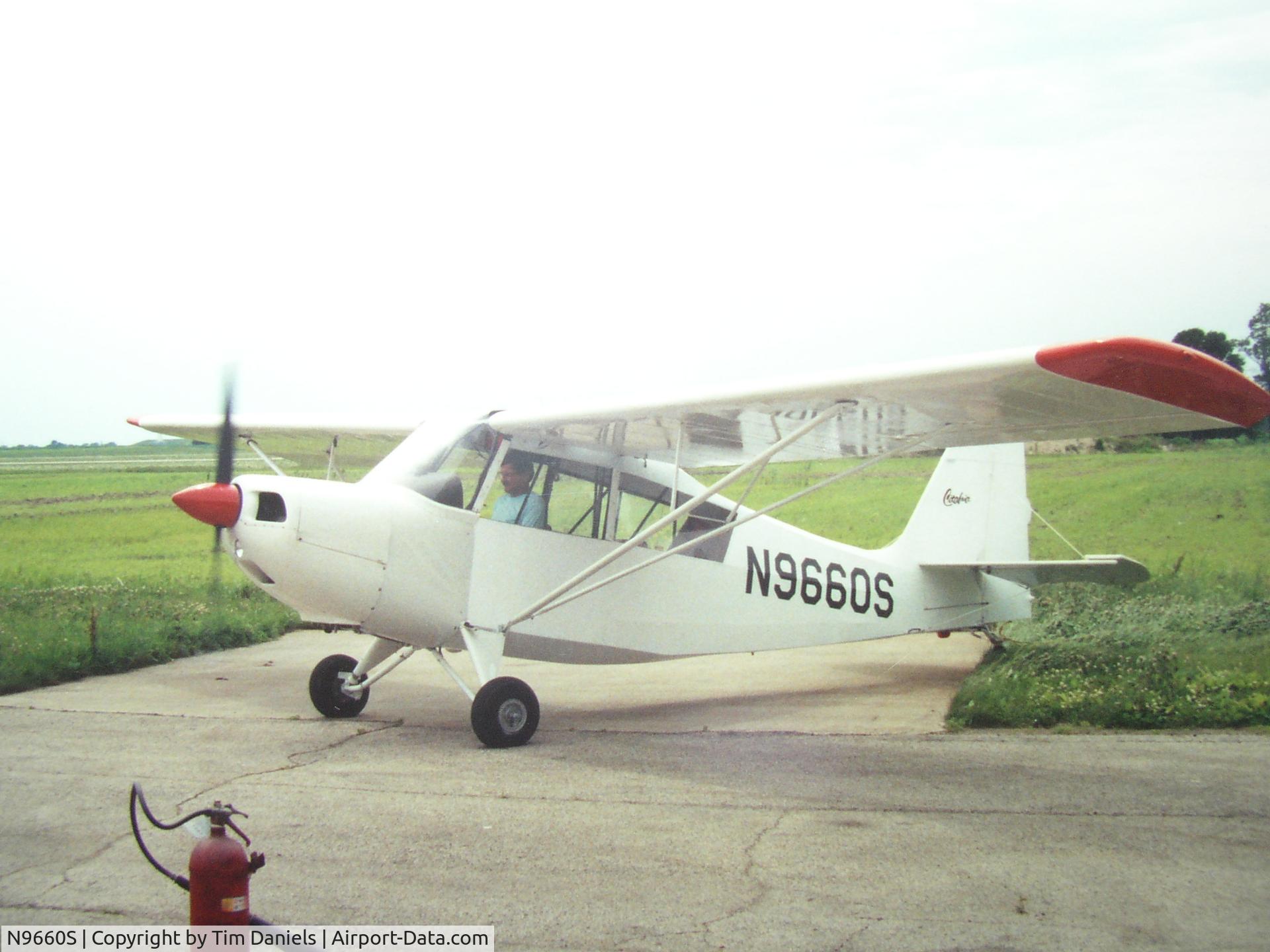 N9660S, 1966 Champion 7ECA Citabria C/N 245, after assembly in Illinois