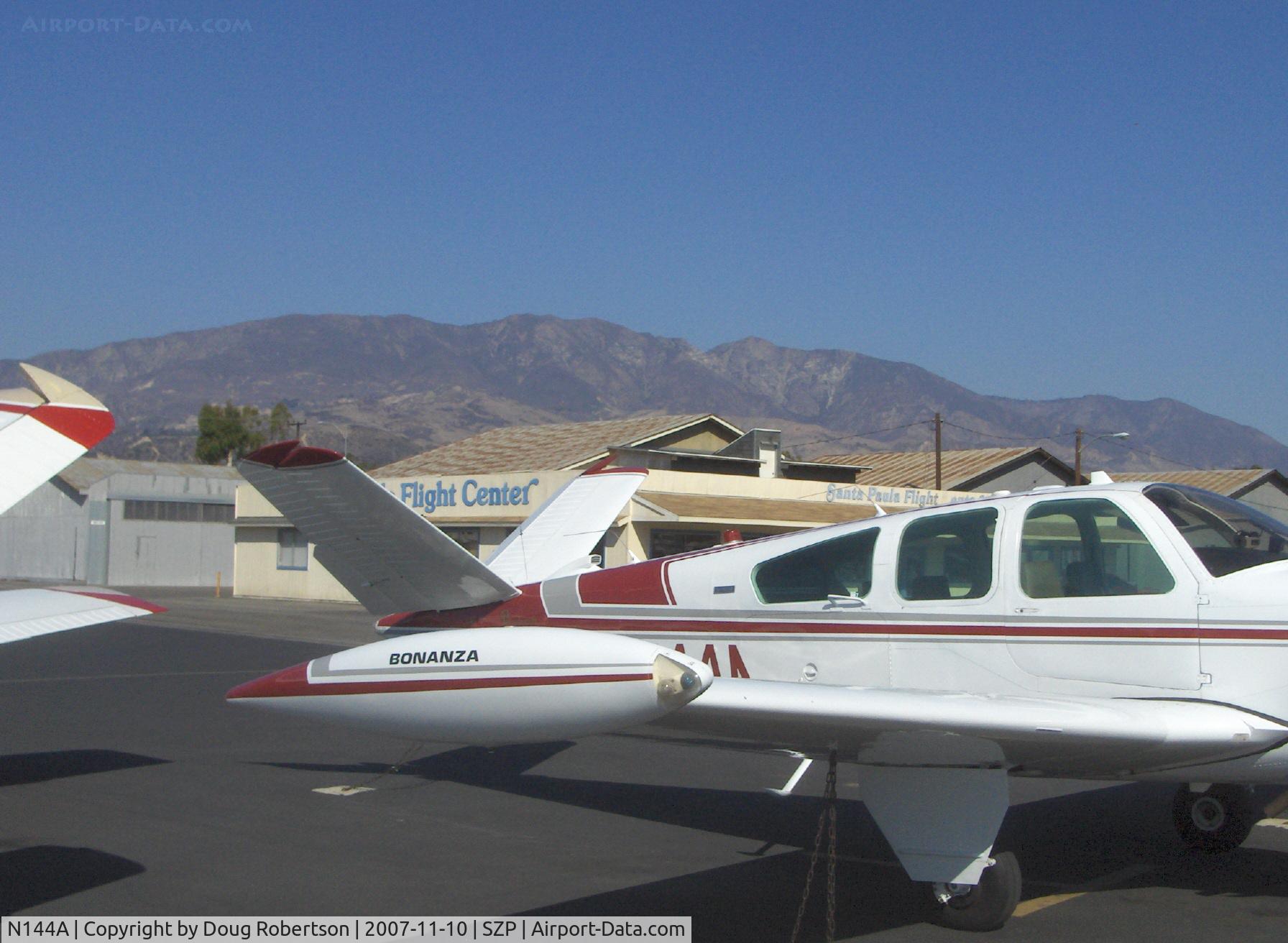 N144A, 1974 Beech V35B Bonanza C/N D-9633, 1974 Beech V35B BONANZA, Continental IO-520-B 285 Hp, tip tank