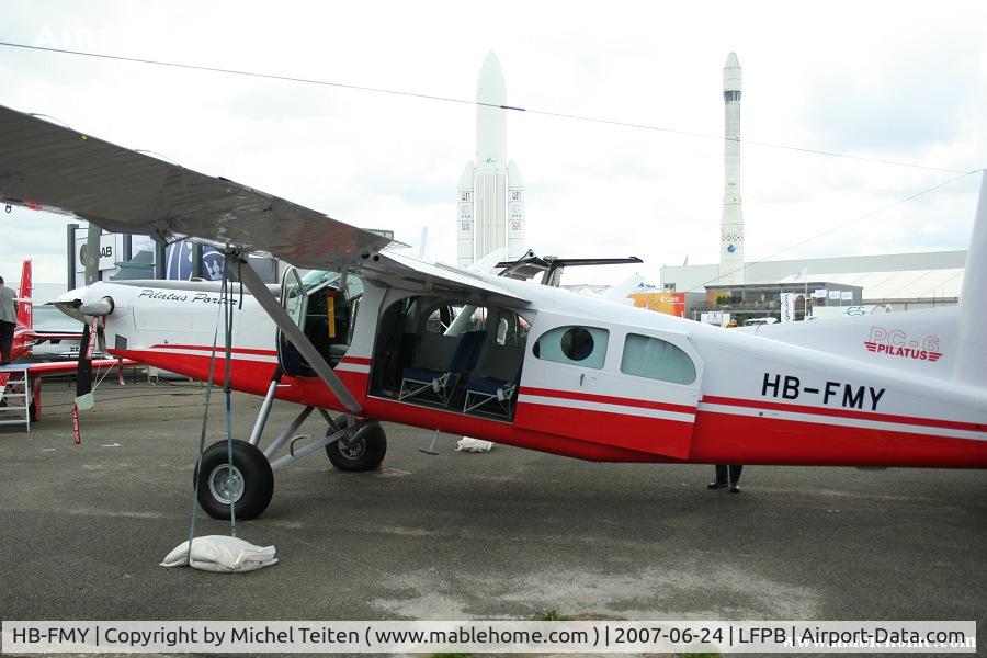 HB-FMY, 1997 Pilatus PC-6/B2-H4 Turbo Porter C/N 955, Static display of the 2007 Paris Airshow