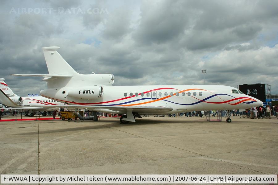 F-WWUA, 2007 Dassault Falcon 7X C/N 004, Static display at the 2007 Paris Airshow