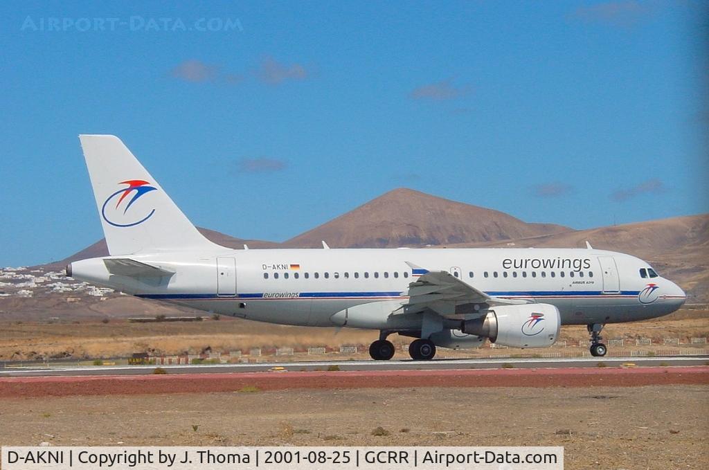 D-AKNI, 1999 Airbus A319-112 C/N 1016, Airbus A319-112
