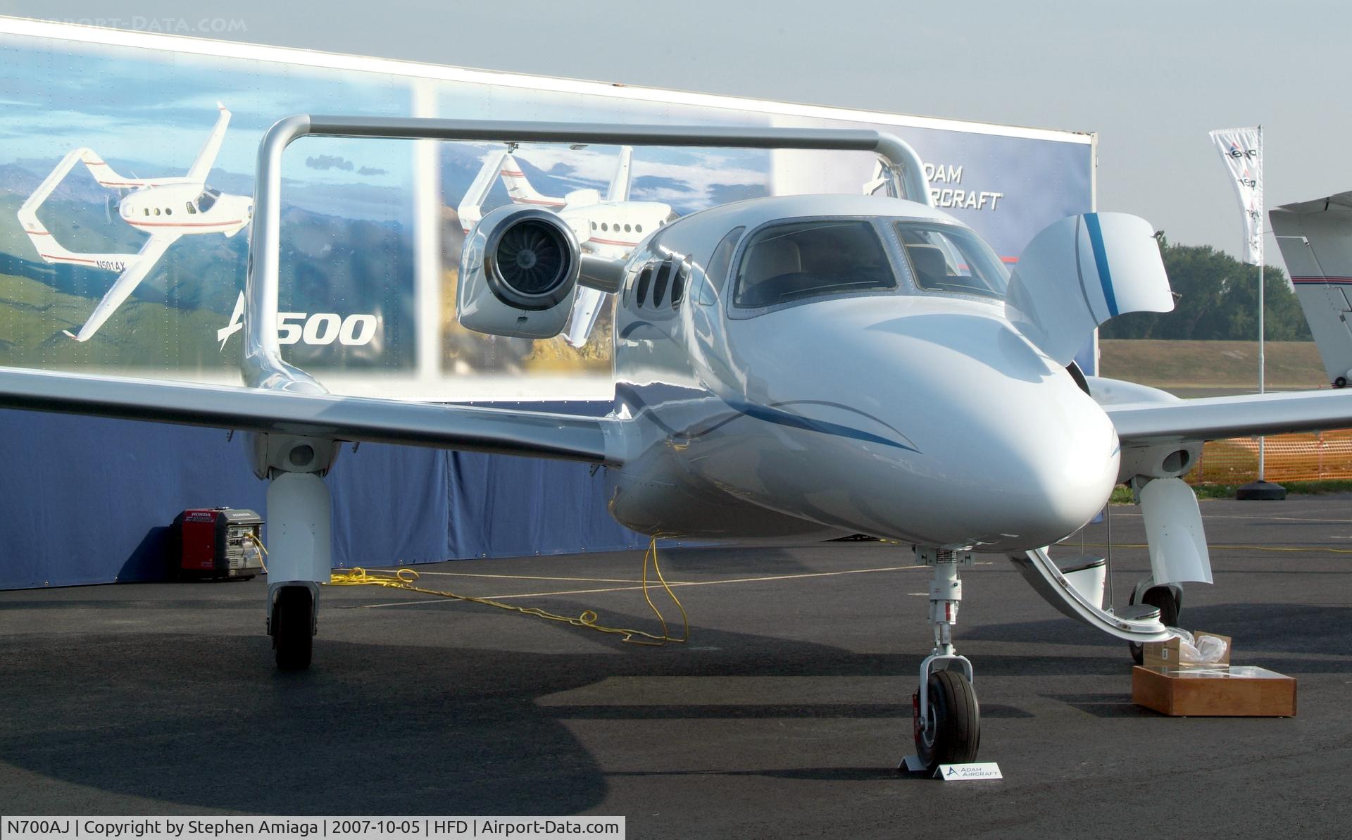 N700AJ, 2007 Adam Aircraft A700 C/N 0004, At the AOPA Expo...
